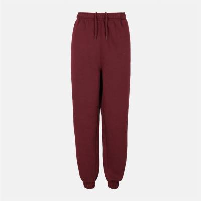 Slazenger Дамски анцуг Slazenger Closed Hem Fleece Pants Womens - Burgundy