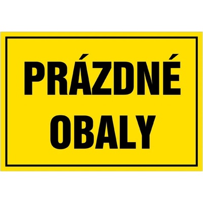 Značka Prázdné obaly, samolepicí fólie, 210 × 297 mm BZ FET18