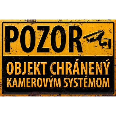 Ceduľa Pozor Objekt chránený kamerovým systémom