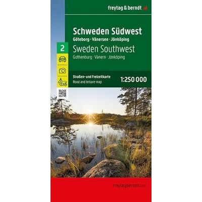 mapa Švédsko 2 jihozápad 1:250 t.