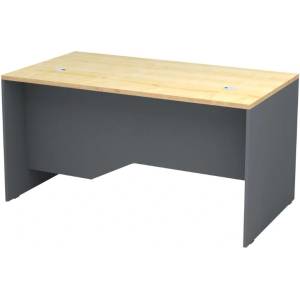 TopMebel Офис бюро Venturo TopMebel от меламин в антрацит - дъб 150x80x75cm