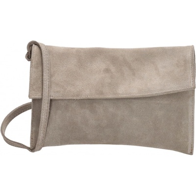 spoločenská listová kabelka s náramkom Pearl Sivá