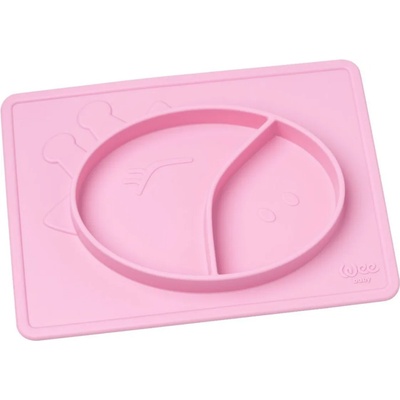 Wee Baby Плато за хранене с две секции Wee Baby - Prime, розово (925)