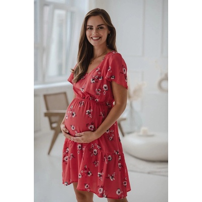 Tehotenské šaty na dojčenie Lovely Dress Coral SS