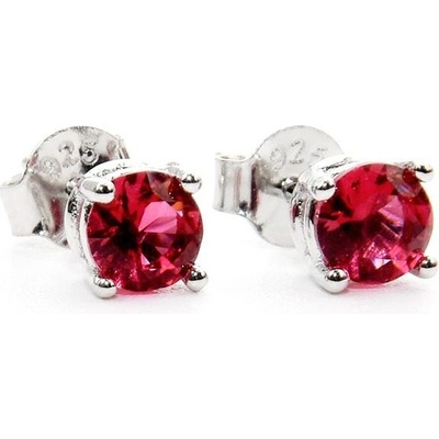 Rafity stříbrné naušnice s turmalínem E0081PZ-11