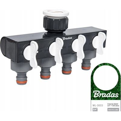 Bradas Rozdeľovač so 4 ventilmi 1"-3/4"
