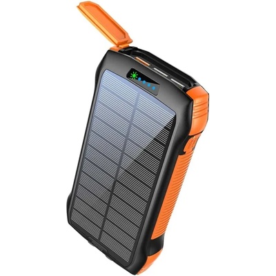 Promate Портативна батерия ProMate - Rugged Ecolight Solar, 20000 mAh, черна (6959144060378)