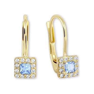 Soliter Nežné zlaté náušnice s kryštálmi 745 239 001 00553 0000500