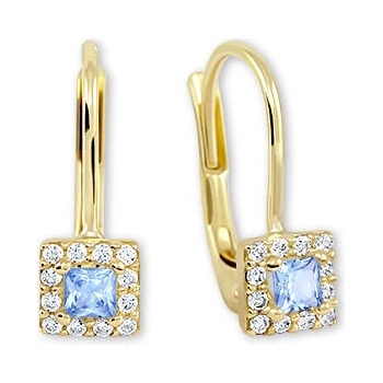 Soliter Nežné zlaté náušnice s kryštálmi 745 239 001 00553 0000500