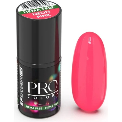 Excellent PRO Gel Lak Pro Colors HemaFree 18 NEON PINK 7 g