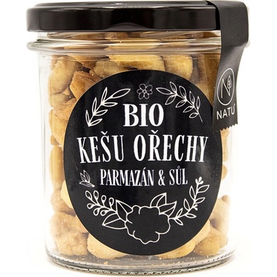 NATU Kešu orechy s parmezánom a fleur de sel BIO 160 g