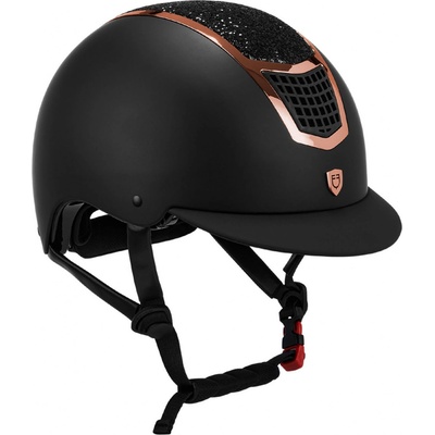 Equestro Helma Eclipse Stone Mat black black rose gold
