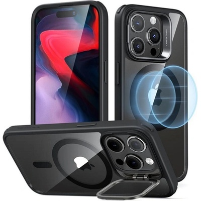 ESR iPhone 15 Pro ESR CLASSIC HALOLOCK Силиконов удароустойчив протектор за телефон, MagSafe, ЧЕРЕН GP-148056 (GP-148056)