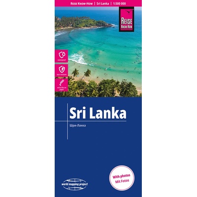 mapa Sri Lanka (Srí Lanka) 1:500 t.