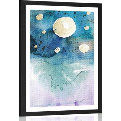 Plakát s paspartou noční obloha - 40x60 no frame