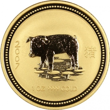 Perth Mint Zlatá minca Rok Prasaťa 2 oz Lunar I 2007 62,2 g