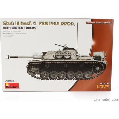Miniart Tank Stug Iii Ausf. G With Winter Tracks Military 1943 1:72
