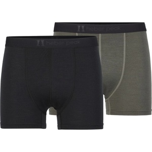 Heber Peak Мъжко мериносово термобельо Heber Peak MerinoMix165 PineconeHe. Boxer 2-Pack Merino base layer - Black / Olive Nights - размер 4XL (015-2303-0217)