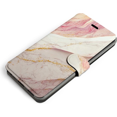 Pouzdro Mobiwear Flip Samsung Galaxy S7 - VP32S Růžový a zlatavý mramor