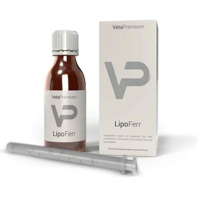 VetaPro Lipofer sirup so železom pre psy a mačky 120 ml