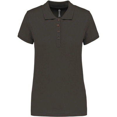Kariban K255 Dámske piqué polo sivá Dark
