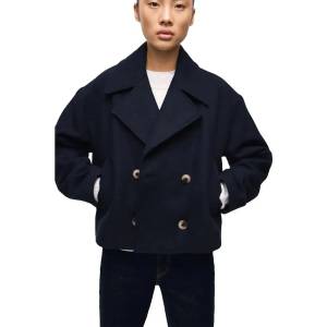 VILA Палто Vila Kamina coat - Blue (Navy Blazer)