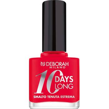 Deborah Milano 10 Days Long лак за нокти EN870 коралово червено 11 ml