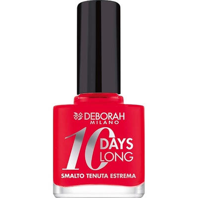 Deborah Milano 10 Days Long лак за нокти EN870 коралово червено 11 ml