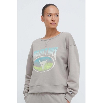 Under Armour Pjt Rck HW Terry LS Q1-BRN 1382705-203