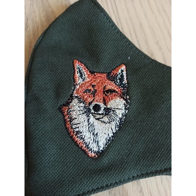 Jelínek rouška z bavlny myslivecká facemask for Hunter vzor: Liška