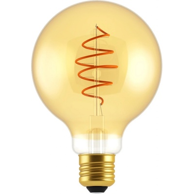 Nordlux LED žárovka Spiral Deco Globe 4,9W E27 2000K zlatá