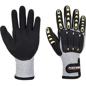 Portwest anti impact cut resistant a729 / Изолирани ръкавици със защита от удар - сиво/черно m (a729g8rm)