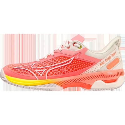 Mizuno WAVE EXCEED TOUR 5 CC Candy Coral Snow White Neon Flame – Zboží Dáma