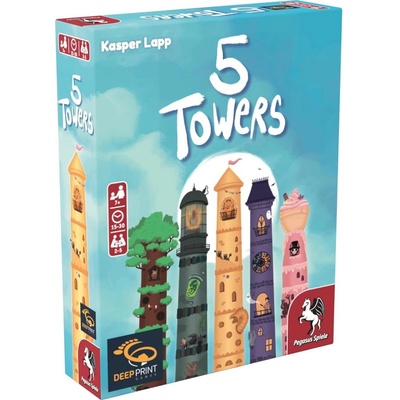 Deep Print Games Настолна игра 5 Towers - Семейна (BGBG0004986N)