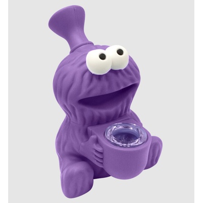 Urban Crew Silikónový bong Cookie Monster 11.5 cm Fialová