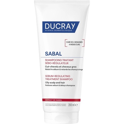 Ducray Sabal Себоредуциращ третиращ шампоан, 200 ml