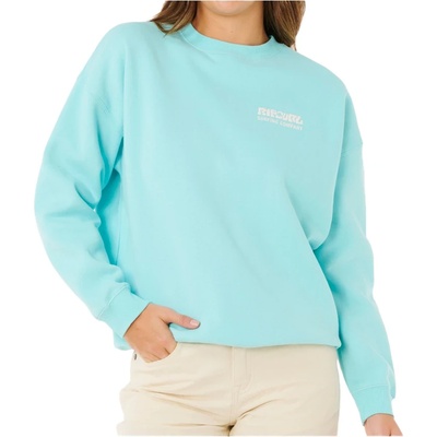 Rip Curl Дамски пуловер Rip Curl Women's Surf Puff Inspired Crew Jumper - Light Sea Blue - размер XS (117-3547-0112)