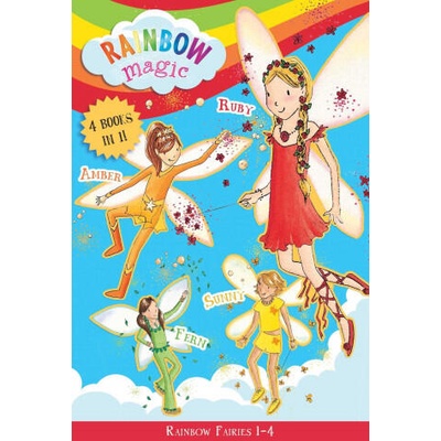 Rainbow Fairies: Books 1-4: Ruby the Red Fairy, Amber the Orange Fairy, Sunny the Yellow Fairy, Fern the Green Fairy | Daisy Meadows
