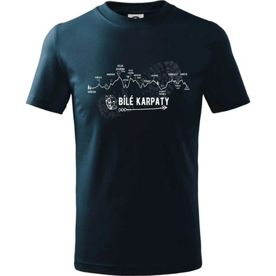 Profil Bílé Karpaty tričko detské tmavomodrá