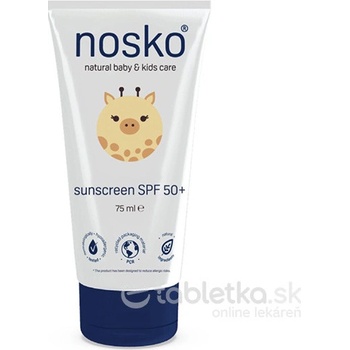 Nosko sunscreen SPF50+ detský opaľovací krém 75 ml