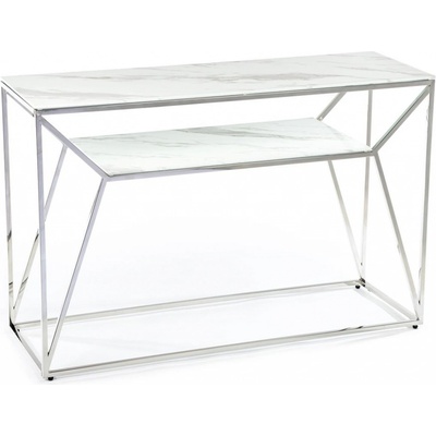 DekorStyle Farasin 120 cm bílý/stříbrný