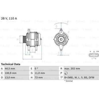 BOSCH Generátor 0986049350