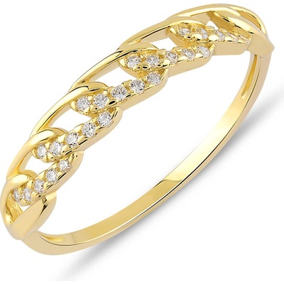 Lillian Vassago Zlatý prsten se zirkony LLV06 GR110