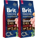 Granule pre psov Brit Premium by Nature Senior L + XL 2 x 15 kg