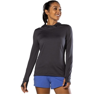 Nathan Суичър Nathan Women's Performance Hoodie - Dark Charcoal