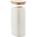Pebbly Кухненски буркан за съхранение PKV-069, 1.8 л, стъкло / бамбук, Pebbly (PEBB3760132816661)
