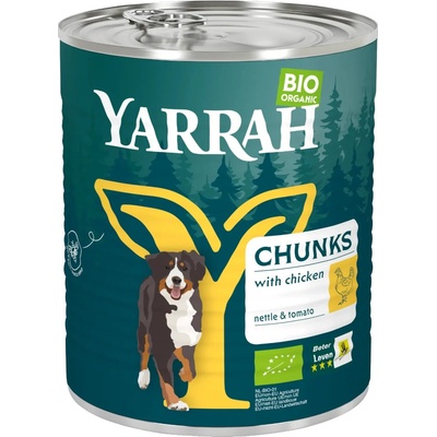 Yarrah Bio kuře s bio kopřivou & bio tomatovou omáčkou 12 x 820 g