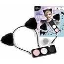 Derform farby na tvár s čelenkou mačka