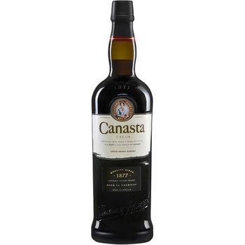 Sherry Canasta Cream Superior Sweet sladké 19,5% 0,75 l (čistá fľaša)