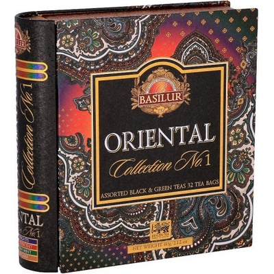 Basilur Mix čajů Book Orient Assorted I plechová dóza porcovaný 32 sáčků